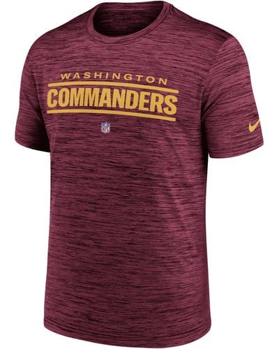 Nike Dri-fit Sideline Velocity (nfl Washington Commanders) T-shirt - Red