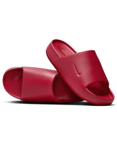 Nike Calm Slides - Red