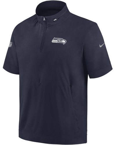 Nike Sideline Coach (nfl Seattle Seahawks) Short-sleeve Jacket - Blue