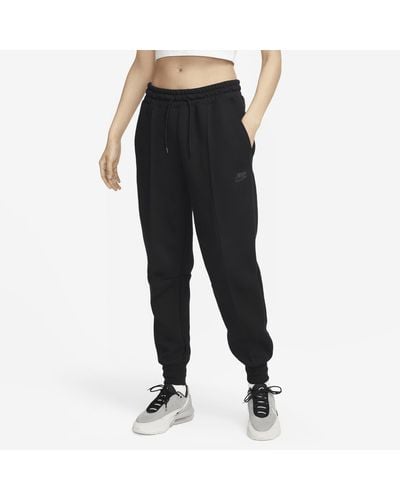 Nike Sportswear Tech Fleece Mid-rise Jogger Pants - Black