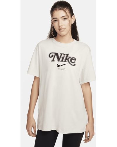 Nike Sportswear T-shirt Cotton - Natural