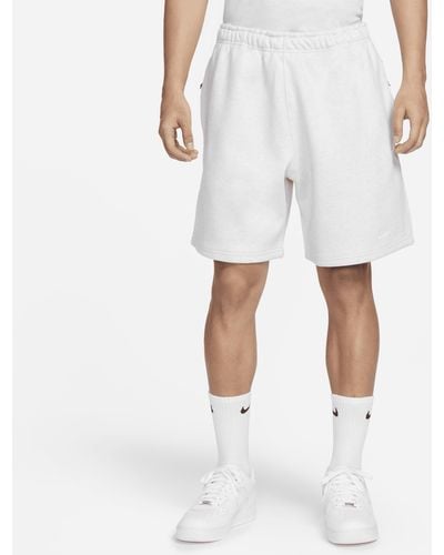 Nike Solo Swoosh Fleece Shorts - Natural