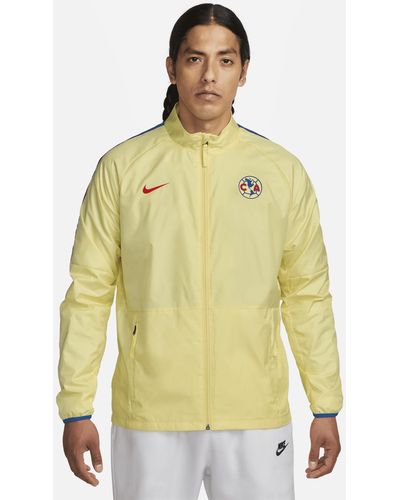 Nike Club América Repel Academy Awf Soccer Jacket - Yellow