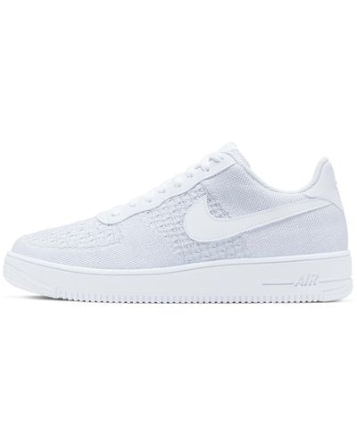 Nike Scarpa air force 1 flyknit 2.0 - Bianco