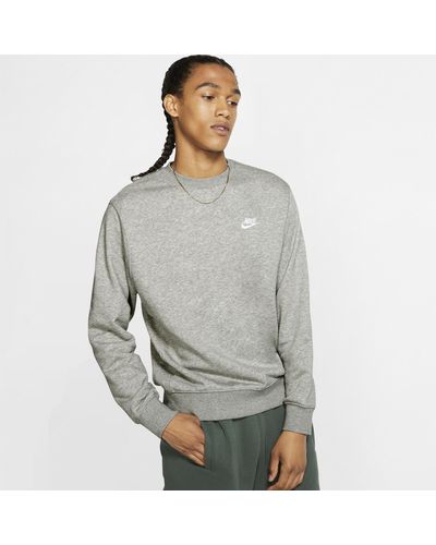 Nike Sportswear Club French Terry Crew Polyester - Grey