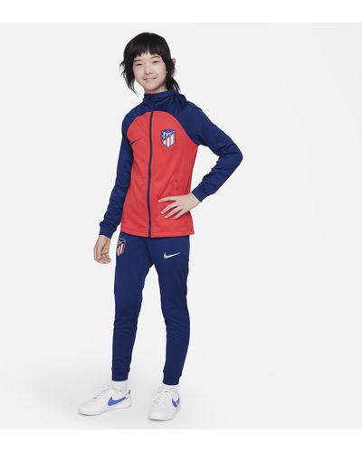 Nike Tuta da calcio con cappuccio dri-fit atlético madrid strike - Blu