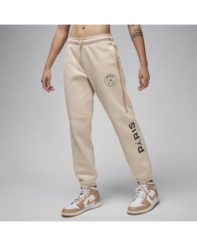 Nike Paris Saint-germain Brooklyn Fleece Jordan Football Graphic Trousers Cotton - Natural