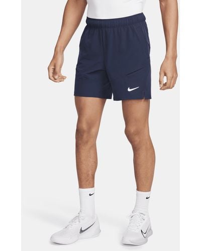 Nike Court Advantage Dri-fit 7" Tennis Shorts - Blue