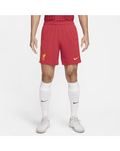 Nike Liverpool F.c. 2024 Stadium Home Dri-fit Football Replica Shorts Polyester - Red