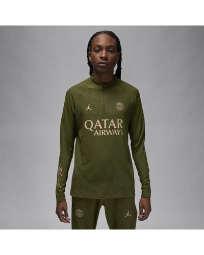 Nike Paris Saint-germain Strike Elite Fourth Jordan Dri-fit Adv Football Drill Top 50% Recycled Polyester - Green