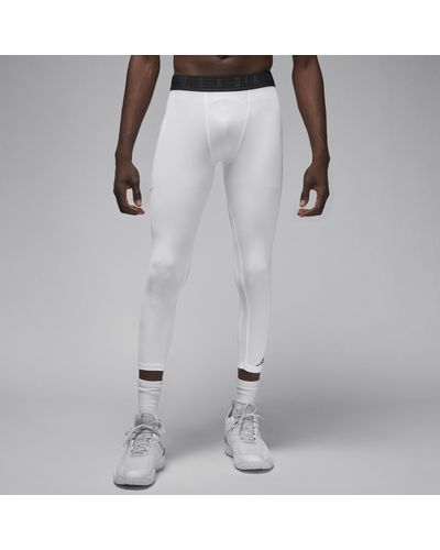 Nike Tights a 3/4 jordan sport dri-fit - Bianco