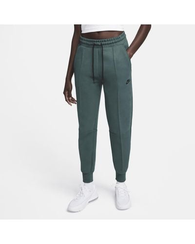 Nike Sportswear Tech Fleece joggingbroek Met Halfhoge Taille - Blauw