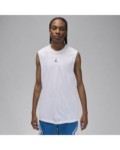 Nike Jordan Sport Dri-fit Sleeveless Top Polyester - White