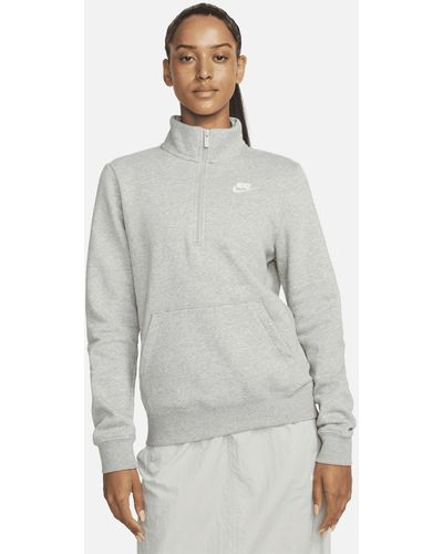 Nike Sportswear Club Fleece 1/2-zip Sweatshirt - Gray