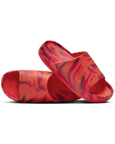 Nike Calm Se Slides - Red