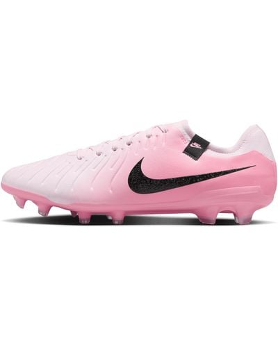 Nike Tiempo Legend 10 Pro Fg Low-top Soccer Cleats - Pink