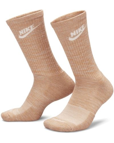Nike Unisex Everyday Plus Cushioned Crew Socks In Green, - Brown