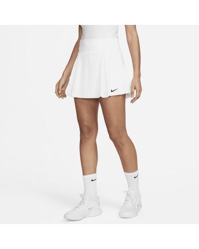 Nike Dri-fit Advantage Short Tennis Skirt - White