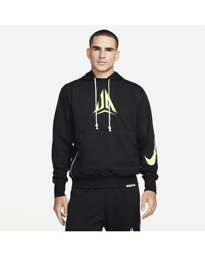Nike Ja Standard Issue Dri-fit Pullover Basketball Hoodie Cotton - Black