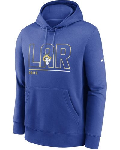 Nike Heathered Charcoal Los Angeles Rams Fan Gear Local Club Pullover Hoodie