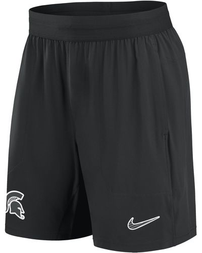 Nike Michigan State Spartans Sideline Dri-fit College Shorts - Black