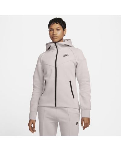 Nike Sportswear Tech Fleece Windrunner Hoodie Met Rits - Grijs
