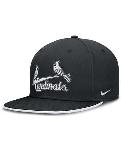 Nike St. Louis Cardinals Primetime True Dri-fit Mlb Fitted Hat - Black