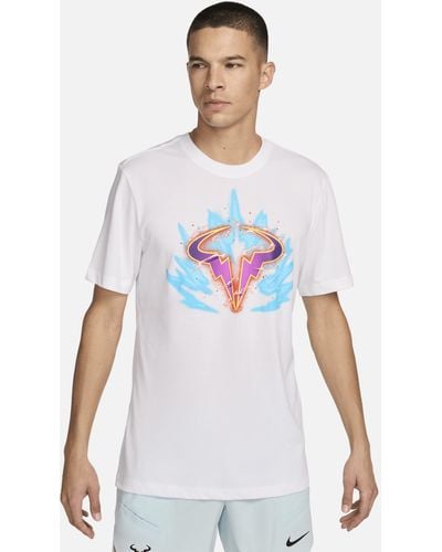 Nike T-shirt da tennis court dri-fit rafa - Bianco
