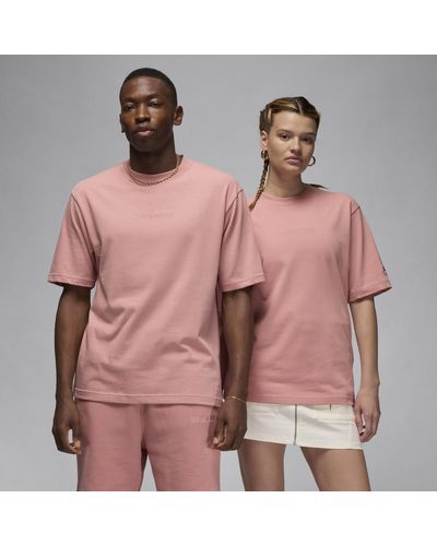 Nike Air Jordan Wordmark T-shirt Cotton - Pink