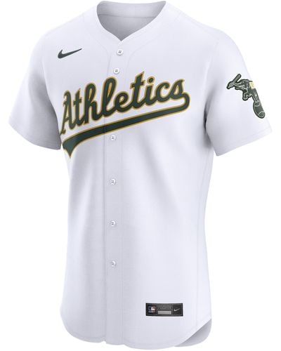 Nike Oakland Athletics Dri-fit Adv Mlb Elite Jersey - White