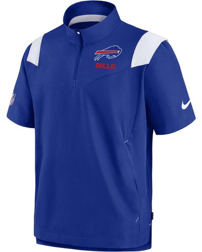Nike Sideline Coach Lockup (nfl Buffalo Bills) Short-sleeve Jacket - Blue