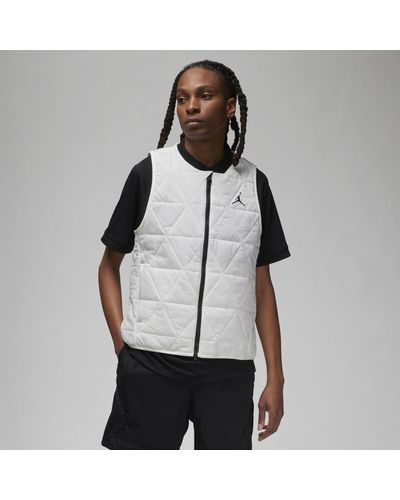 Nike Jordan Sport Golf Vest In White, - Black