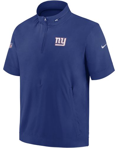 Nike Sideline Coach (nfl New York Giants) Short-sleeve Jacket - Blue
