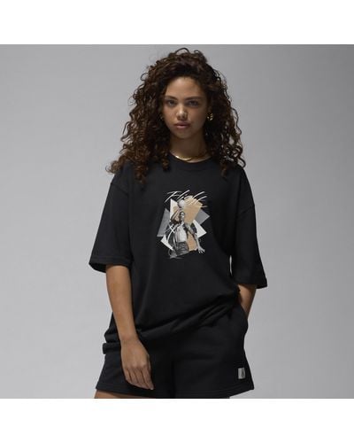 Nike Jordan Oversized T-shirt Met Graphic - Zwart