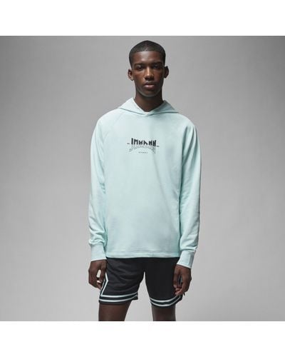 Nike Jordan Dri-fit Sport Graphic Fleece Pullover Hoodie Cotton - Grey