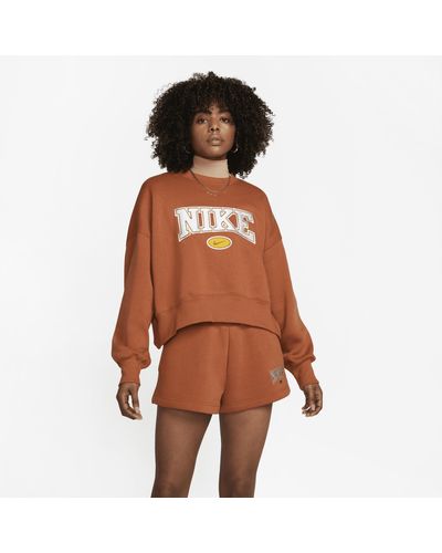 Women's Nike Sportswear Phoenix Fleece City Edition Over-Oversized Crewneck Sweatshirt in Grey, Size: XS | DZ3113-063