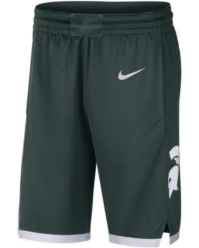 Nike College Dri-fit (michigan State) Basketball Shorts - Green