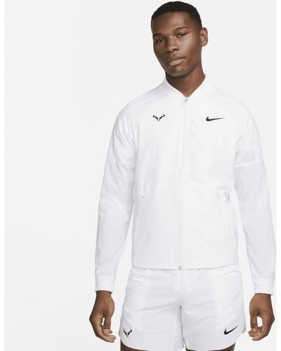 Nike Dri-fit Rafa Tennis Jacket 50% Recycled Polyester - White