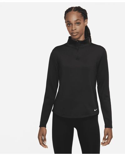 Nike Therma-fit One Long-sleeve 1/2-zip Top - Black
