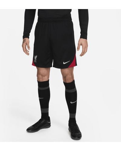 Nike Liverpool Fc Strike Dri-fit Soccer Knit Shorts - Black