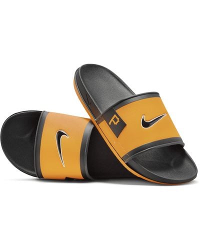 Nike Offcourt (pittsburgh Pirates) Offcourt Slides - Yellow