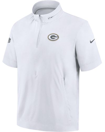 Nike Sideline Coach (nfl Green Bay Packers) Short-sleeve Jacket - Blue