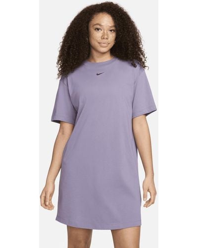 Nike Sportswear Chill Knit Oversized T-shirt Dress - Purple