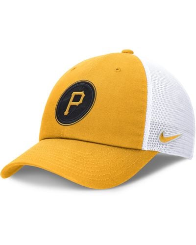 Nike Pittsburgh Pirates City Connect Club Mlb Trucker Adjustable Hat - Yellow