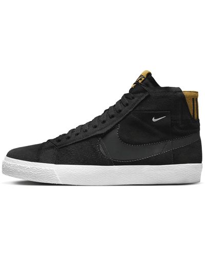 Nike Sb Zoom Blazer Mid Premium Skate Shoes - Black
