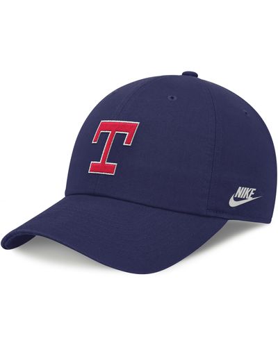 Nike Texas Rangers Rewind Cooperstown Club Mlb Adjustable Hat - Blue