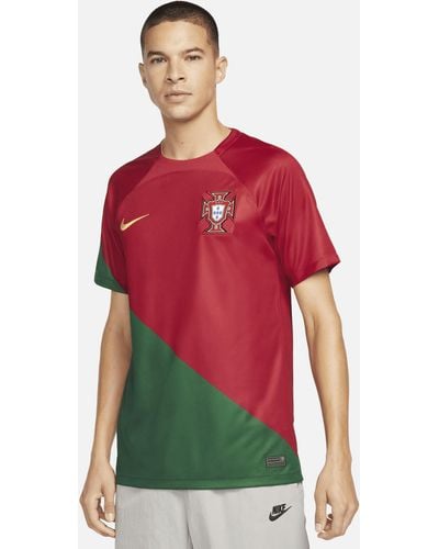 Nike Portugal 2022/23 Stadium Home Dri-fit Soccer Jersey - Red