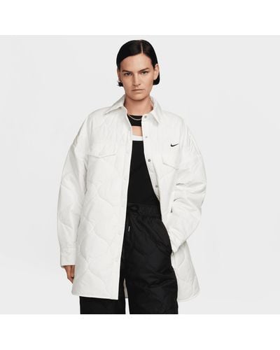 Nike Sportswear Essential Quilted Trench - White