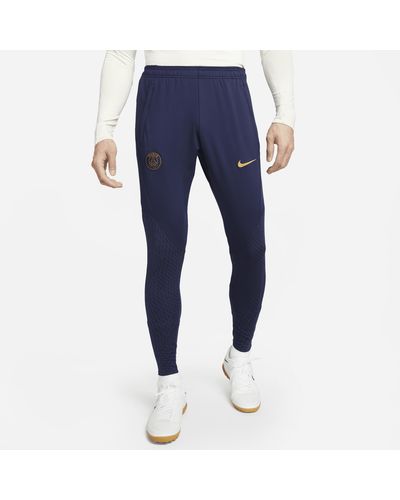 Nike Paris Saint-germain Strike Dri-fit Knit Football Pants Polyester - Blue