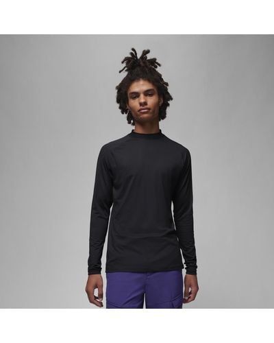 Nike Jordan Dri-fit Sport Long-sleeve Golf Top 50% Recycled Polyester - Black